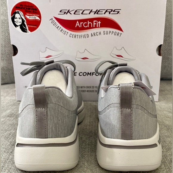 Skechers GOwalk Arch Fit - Moon Shadows Walking Sneakers Gray (Women) - Picture 6 of 12
